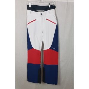 GSOU SNOW Ski Pants M White Blue Red Insulated Winter Olympics 2026 Inspired